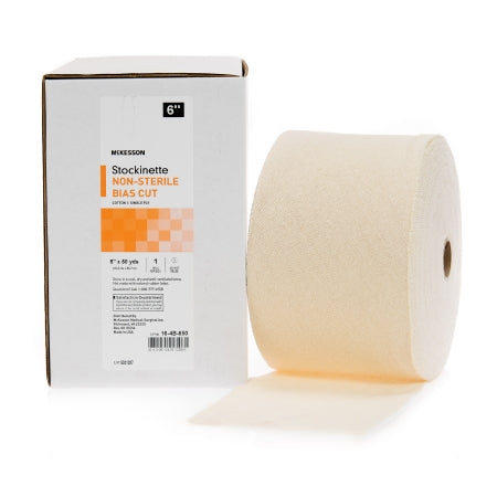 McKesson McKesson Retainer Dressing Bias-Cut Stockinette Cotton 6 Inch X 50 Yard Size 2 - 16-4B-650