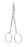 Miltex - Dissecting Scissors 4-1/2 Inch Length Floor Grade German Stainless Steel NonSterile Finger Ring Handle Straight Blade Sharp Tip / Sharp Tip - 34-80