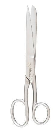 Miltex - Bandage Scissors U.S.A. 8 Inch Length Surgical Grade Stainless Steel NonSterile Finger Ring Handle Straight Blade Sharp Tip / Blunt Tip - 5-564