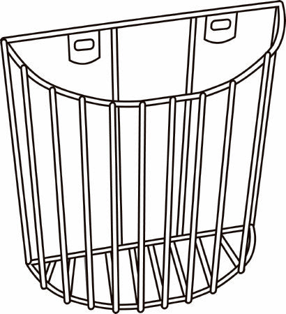 Exergen Wall Basket Baked Enamel Finish - 134300