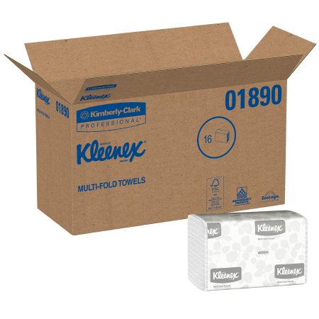 Kimberly Clark Paper Towel Kleenex Multi-Fold 9-3/10 X 9-2/5 Inch - 1890