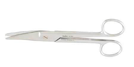 Miltex Miltex Dissecting Scissors Mayo-Noble 6-1/2 Inch Length OR Grade Stainless Steel (German) NonSterile Finger Ring Handle Curved Beveled Blades Blunt/Blunt - 5-150