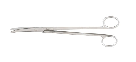 Miltex Miltex Dissecting Scissors Metzenbaum 8 Inch Length OR Grade Stainless Steel (German) NonSterile Finger Ring Handle Curved Blade Blunt/Blunt - 5-184