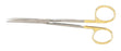 Miltex Miltex Carb-N-Sert Dissecting Scissors Metzenbaum 5-1/2 Inch Length OR Grade Stainless Steel (German) / Tungsten Carbide NonSterile Finger Ring Handle Curved Blade Sharp/Sharp - 5-180B-TC