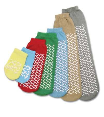 Medline - Slipper Socks Small Red Above the Ankle - MDT211218SI