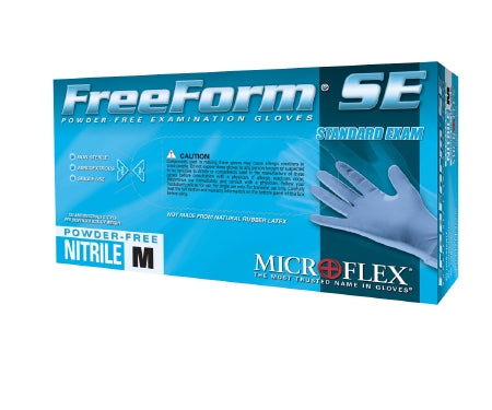 FreeForm SE - Exam Glove Medium NonSterile Nitrile Standard Cuff Length Textured Fingertips Blue Not Chemo Approved - FFS-700-M