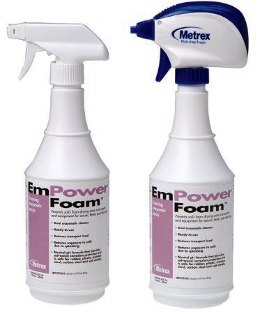 Metrex Research EmPower Foam Dual Enzymatic Instrument Detergent Foam RTU 24 oz. Spray Bottle Unscented - 849099