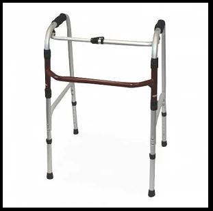 Mriequip.Com Walker, Mri Jr Flding Alum 250Lb Capacity Adj Ht 18"X17" - WA-1001