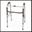 Mriequip.Com Walker, Mri Jr Flding Alum 250Lb Capacity Adj Ht 18"X17" - WA-1001