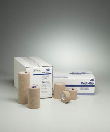 Medi-Rip - Cohesive Bandage 1 Inch X 5 Yard Standard Compression Self-adherent Closure Tan NonSterile - 25100000