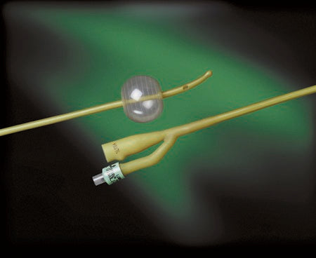Bard Bardex Lubricath Foley Catheter 2-Way Carson Model 5 cc Balloon 14 Fr. Hydrophilic Polymer Coated Latex - 0168L14