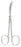 Miltex - Iris Scissors 4-1/2 Inch Length Surgical Grade Stainless Steel NonSterile Finger Ring Handle Side Curved Blade Sharp Tip / Sharp Tip - 5D-303