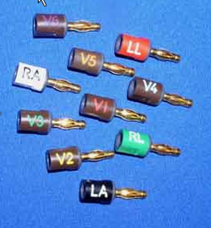 Vyaire Medical Electrode Connector Set Banana, AHA CAM 14/AM4/AM5 - 900178-001