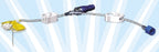 Bard LiftLoc Huber Infusion Set 20 Gauge 1 Inch 8 Inch Tubing Y-Site Injection Port - 662010