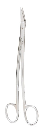 Miltex Miltex Dissecting Scissors Dean 6-3/4 Inch Length OR Grade Stainless Steel (German) NonSterile Finger Ring Handle Angled Blade Blunt/Blunt - 5-264
