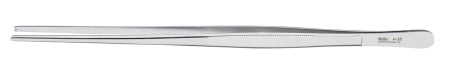 Miltex Miltex Tissue Forceps 12 Inch OR Grade Stainless Steel (German) NonSterile NonLocking Thumb Handle Straight 1 X 2 Teeth - 19146