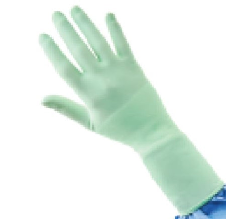 GAMMEX - Surgical Glove Size 7.5 Sterile Pair Polyisoprene Extended Cuff Length Micro-Textured Green Chemo Tested - 46175