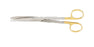 Miltex Miltex Dissecting Scissors Mayo 6-3/4 Inch Length OR Grade Stainless Steel (German) / Tungsten Carbide NonSterile Finger Ring Handle Straight Beveled Blades Blunt/Blunt - 5-124TC