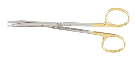 Miltex Miltex Carb-N-Sert Dissecting Scissors Metzenbaum 5-1/2 Inch Length OR Grade Stainless Steel (German) / Tungsten Carbide NonSterile Finger Ring Handle Curved Blade Blunt/Blunt - 5-180A-TC