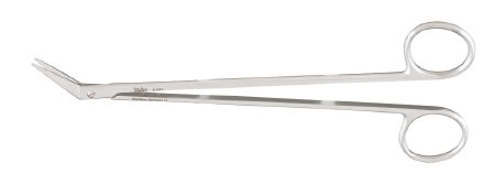 Miltex - Vascular Scissors Potts-Smith 7-1/4 Inch Length OR Grade German Stainless Steel NonSterile Finger Ring Handle 45° Angled Sharp Tip / Sharp Tip - 5-247