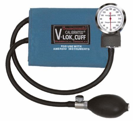 W.A. Baum Baumanometer Aneroid Sphygmomanometer Pocket Style Hand Held 2-Tube Adult Size Thigh - 1054
