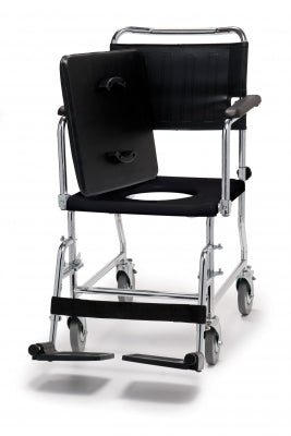 Graham-Field Versamode Commode Chair Drop Arm Aluminum Frame Padded Back 19-1/2 Inch Height - 6810A