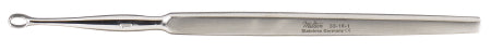 Miltex Miltex Dermal Curette Piffard 5-1/2 Inch Length Single-ended Flat Handle Size 2, 5 mm Tip Straight Fenestrated Oval Tip - 33-16-2