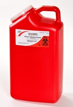 Sharps Compliance Pro-Tec Sharps Container 1-Piece 3 Gallon Red Snap On Lid - 63000-016