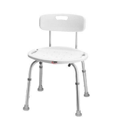 Carex - Shower Chair Fixed Handle Aluminum Frame With Backrest 20-1/2 Inch Seat Width - FGB652C0 0000