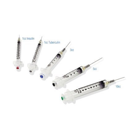 VanishPoint - Syringe with Hypodermic Needle 10 mL 21 Gauge 1 Inch Regular Wall Retractable Safety Needle - 11051