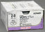 Coated Vicryl Plus - Antibacterial Suture with Needle Absorbable Coated Undyed Suture Braided Polyglactin 910 with Irgacare MP Antibacterial Suture Size 2 - 0 27 Inch Suture 1-Needle 24 mm Length 3/8 Circle Reverse Cutting Needle - VCP443H