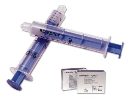 Becton Dickinson Epilor LOR Syringe 7 mL Individual Pack Luer Slip Tip Without Safety - 405292