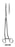 Miltex Vantage Forceps 10-1/2 Inch Floor Grade Stainless Steel NonSterile Ratchet Lock Finger Ring Handle Straight - V930-996