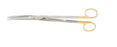 Miltex - Dissecting Scissors Mayo 9 Inch Length OR Grade German Stainless Steel / Tungsten Carbide NonSterile Finger Ring Handle Curved Beveled Blades Sharp Tip / Sharp Tip - 5-130TC
