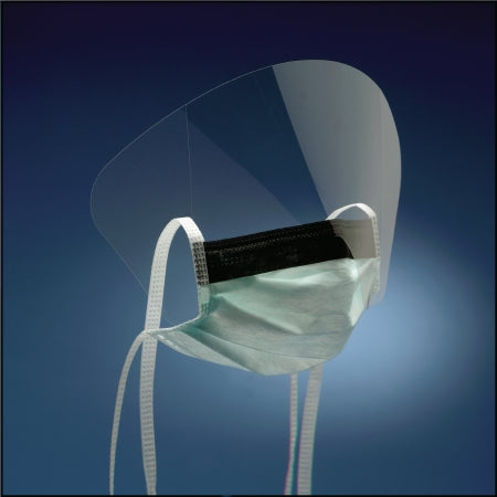 3M Surgical Mask with Eye Shield Pleated Ties One Size Fits Most Green - 1835FS