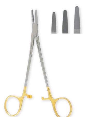 Integra Lifesciences - Needle Holder 6 Inch Length Serrated Jaws Finger Ring Handle - 8-744TC