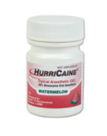 HurriCaine - Oral Pain Relief 20% Strength Benzocaine Oral Gel 1 oz. - 00283029331