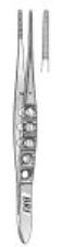 Miltex Miltex Dressing Forceps 5-1/2 Inch OR Grade Stainless Steel (German) NonSterile NonLocking Thumb Handle Straight Serrated Tips - 43624