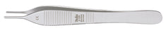Miltex Miltex Tissue Forceps DeBakey-Adson 4-3/4 Inch OR Grade Stainless Steel (German) NonSterile NonLocking Thumb Handle Straight Serrated Tip - 6-125