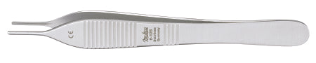 Miltex Miltex Tissue Forceps DeBakey-Adson 4-3/4 Inch OR Grade Stainless Steel (German) NonSterile NonLocking Thumb Handle Straight Serrated Tip - 6-125