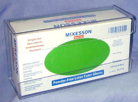 McKesson McKesson Glove Box Holder Horizontal or Vertical Mount 1-Box Clear 4 X 5-1/2 X 10 Inch Plastic - 16-6534
