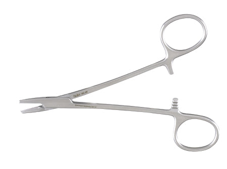 Miltex Needle Holder 5 Inch Serrated Jaws Finger Ring Handle - H8-42