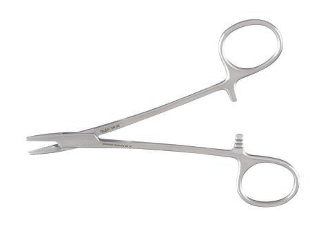 Integra Lifesciences - Needle Holder 5 Inch Length Serrated Jaws Finger Ring Handle - 8D-36
