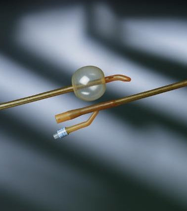 Bard Lubricath Foley Catheter 2-Way Coude Tip 30 cc Balloon 20 Fr. Hydrophilic Polymer Coated Latex - 2556H20