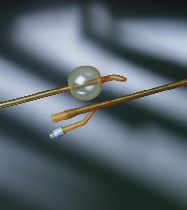 Bard Lubricath Foley Catheter 2-Way Coude Tip 30 cc Balloon 24 Fr. Hydrophilic Polymer Coated Latex - 2556H24