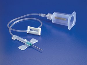 Smiths Medical Saf-T Wing Blood Collection Set with Holder 23 Gauge 3/4 Inch Needle Length Safety Needle 12 Inch Tubing Sterile - 982312