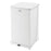 Rubbermaid Can Trash Defenders Steel 40Gal Step-On Pedal Flat Lid Sky White Square Each - FGST40EPLWH