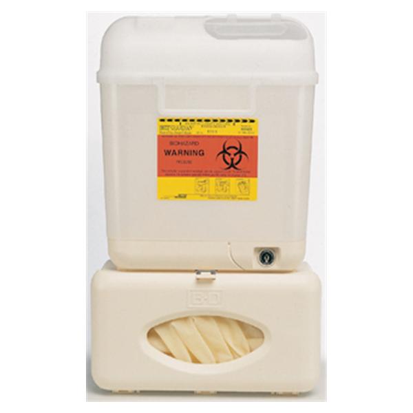 Becton-Dickinson Cabinet Sharps Wallmate 5.4Qt Plastic Pearl Ea - 305550
