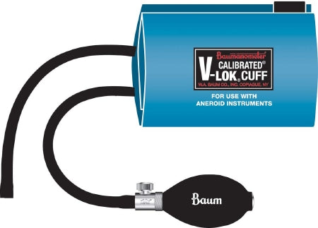 W.A. Baum Calibrated V-Lok Aneroid Inflation System Adult Large 33 - 47 cm Polyester - 1825AC