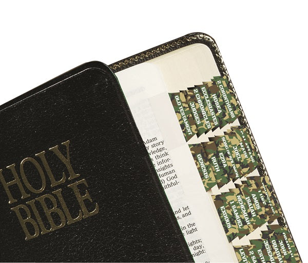 Tabbies Bible Indexing Tabs, "Camo Tabs", "Forest Camo"- 1"L x 1/4" Extension, 10 packs Per Box -58411